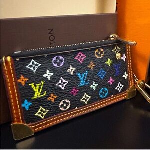Louis Vuitton Takashi Murakami Black Key Cles with pull out LV box